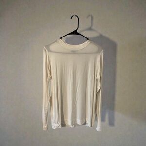 🌹MONO B BLEND MULBERRY SILK OPEN BACK LONG SLEEVE SOFT TOP